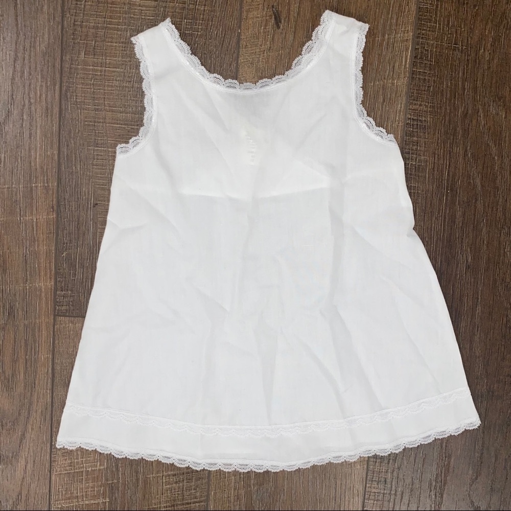 J C Collection Sleeveless White Slip 2T